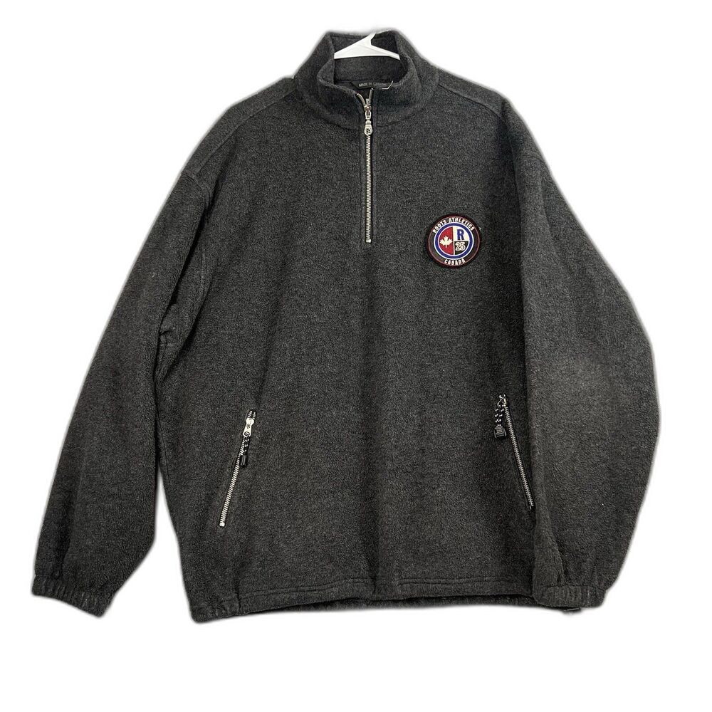 Roots Canada Sweater Large Athletics 25th Anniversay Edition Pullover Jacket